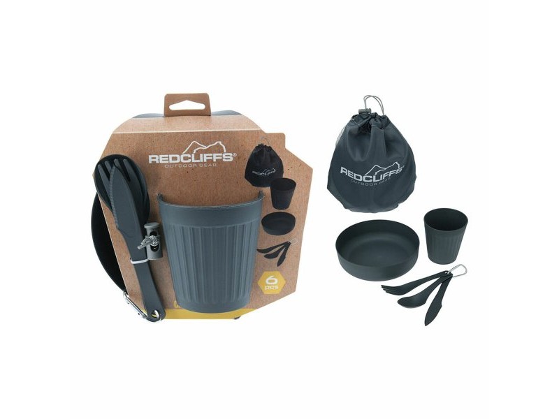 Кухненски комплект Lifetime Сив На къмпинг 6 Части