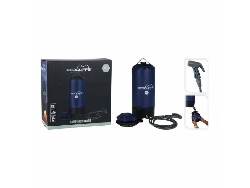 Преносим душ за къмпинг Redcliffs Син 11 L