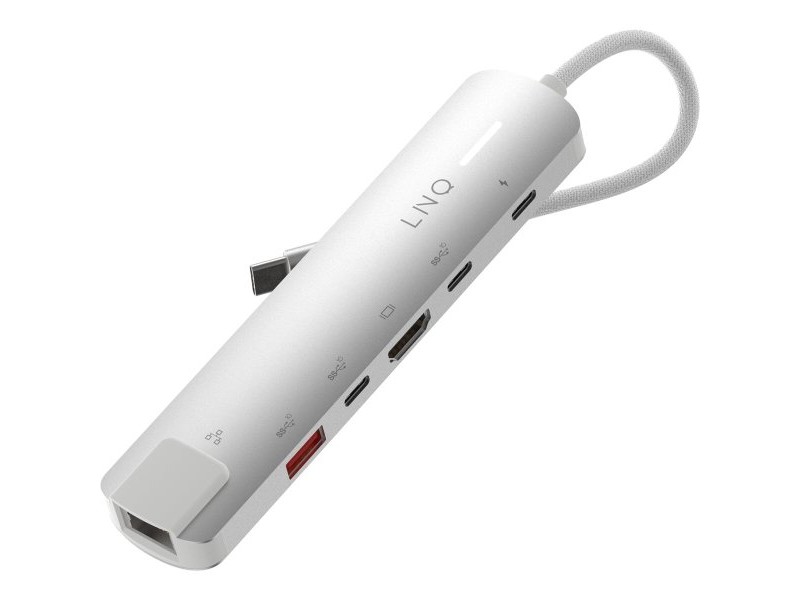 USB извод Linq Byelements LQ49061 Бял Сив