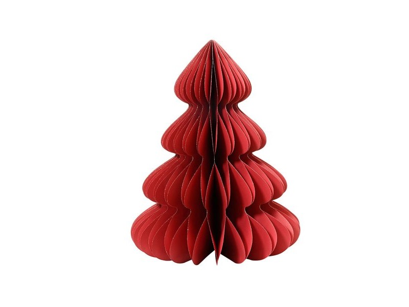 Коледно дърво Decoris Червен хартия Ø 72 x 90 cm