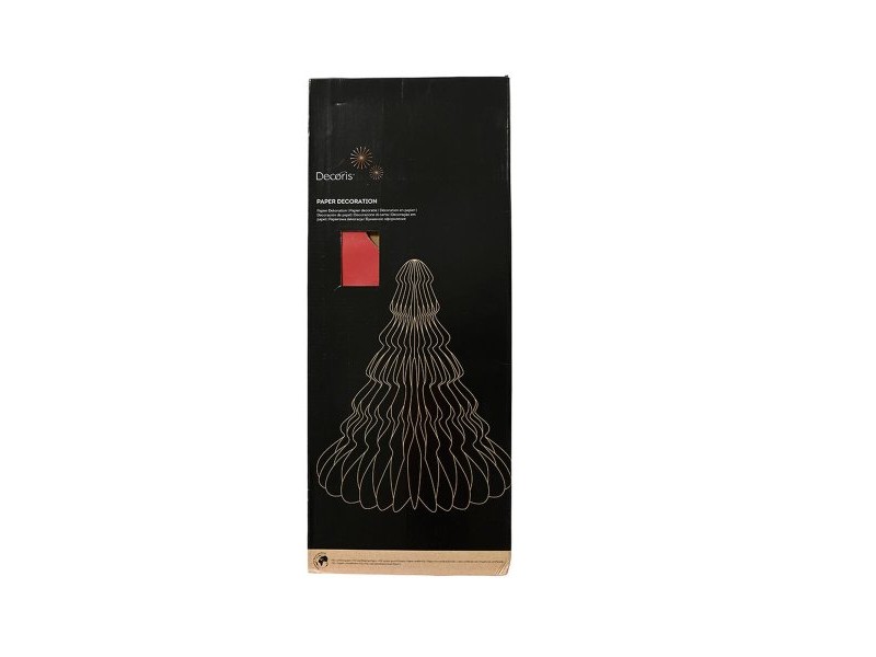 Коледно дърво Decoris Червен хартия Ø 72 x 90 cm