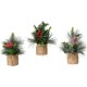 Декоративно Растение Everlands Коледа 20 x 15 cm (3 броя)
