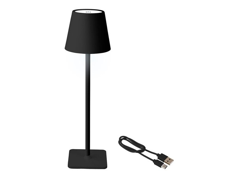Настолна лампа с LED Lumineo 894376 Черен Метал 17 cm Презареждащ се