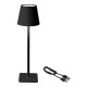 Настолна лампа с LED Lumineo 894376 Черен Метал 17 cm Презареждащ се