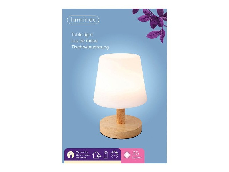 Настолна лампа с LED Lumineo 894386 Презареждащ се