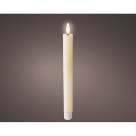 LED Свещ Lumineo Бежов Ø 2,2 x 24,5 cm (AAA)