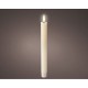 LED Свещ Lumineo Бежов Ø 2,2 x 24,5 cm (AAA)