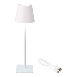 Настолна лампа с LED Lumineo 894378 Бял Метал 37 cm Презареждащ се