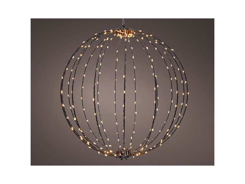Ярка декорация Lumineo Черен Метал 220 V Ø 38 cm