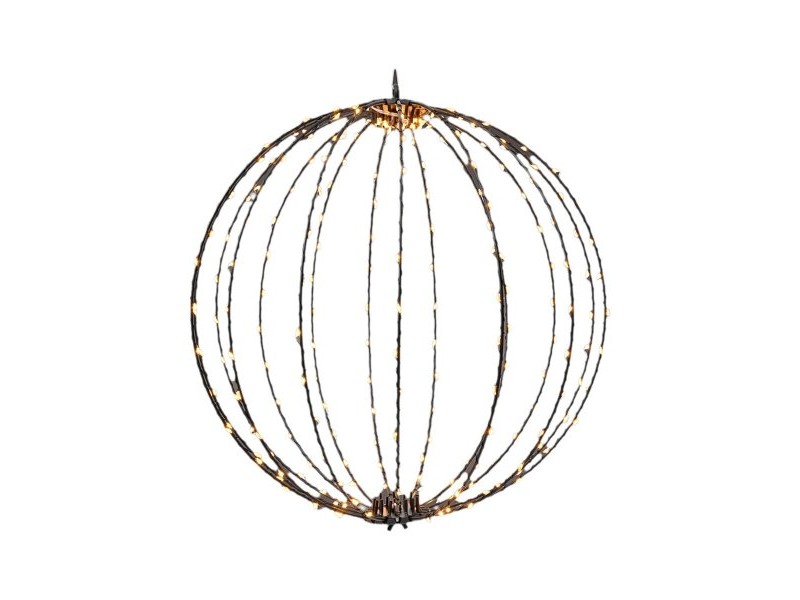 Ярка декорация Lumineo Черен Метал 220 V Ø 38 cm