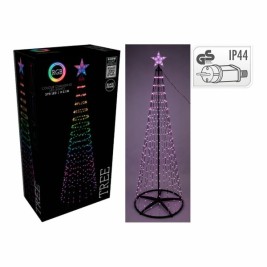 Коледно дърво BASIC & CO Черен RGB Метал Пластмаса Коледа LED