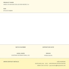 Коледно дърво BASIC & CO RGB Метал Пластмаса Коледа LED