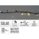 Гирлянда от LED Светлини Lifetime Топло Бяло 20 m Слънчев