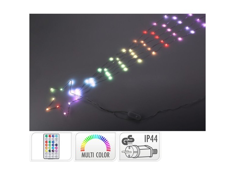 Коледна звезда Lifetime RGB Коледна звезда 220 V 119 cm Пластмаса LED RGB