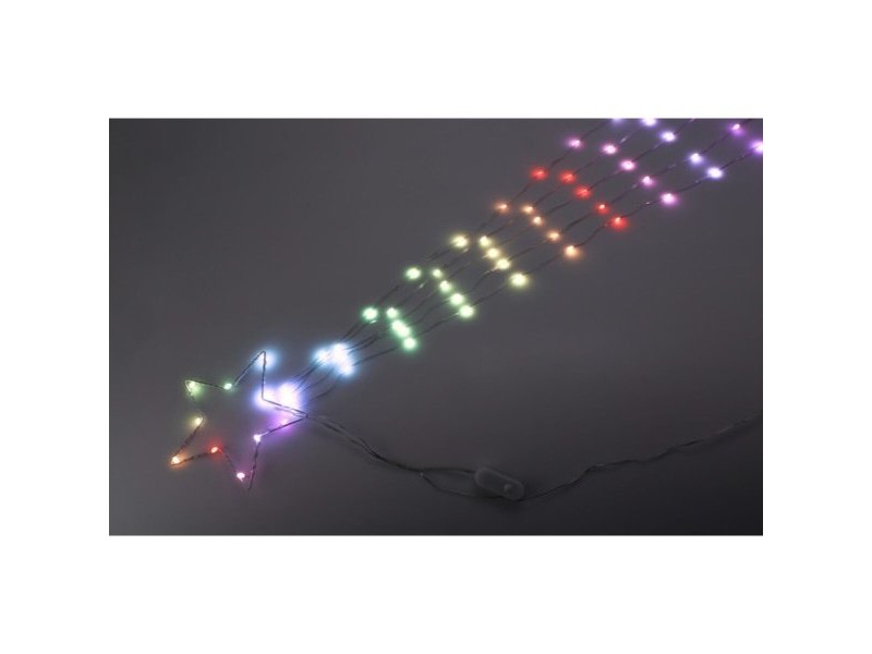 Коледна звезда Lifetime RGB Коледна звезда 220 V 119 cm Пластмаса LED RGB