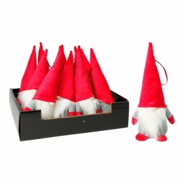 Коледна Украса Home & Styling Червен Сив Гном 8 x 22 cm
