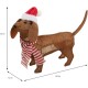Декоративна фигурка BASIC & CO Кафяв Куче Шапка на Дядо Коледа 70 x 12 x 43 cm