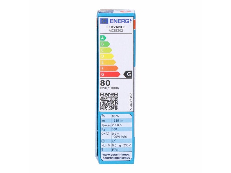 Халогенна крушка Osram Plusline ES Compact Линеен 80 W R7s 1400 lm (2900 K) (1 броя)