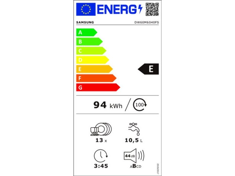 Съдомиялна Samsung DW60M6040FS/EC 60 cm