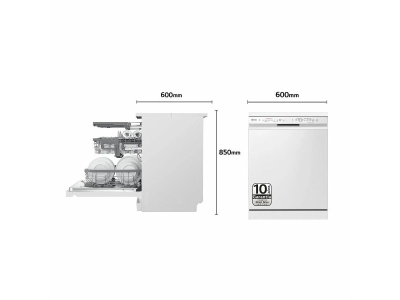 Съдомиялна LG DF365FWS Бял B