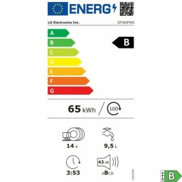 Съдомиялна LG DF365FWS Бял B
