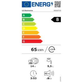 Съдомиялна LG DB365TXS Бял 60 cm