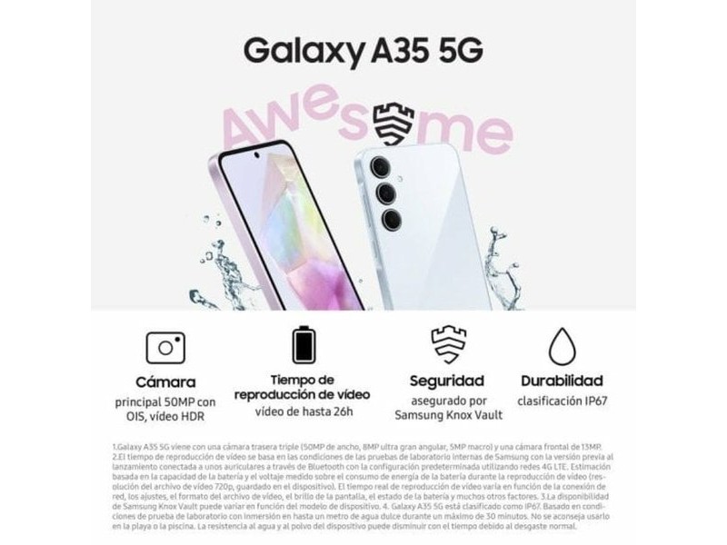 Смартфони Samsung Galaxy A35 6,6