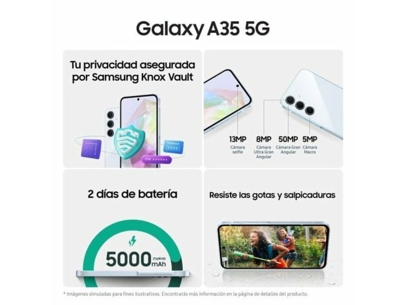 Смартфони Samsung Galaxy A35 6,6