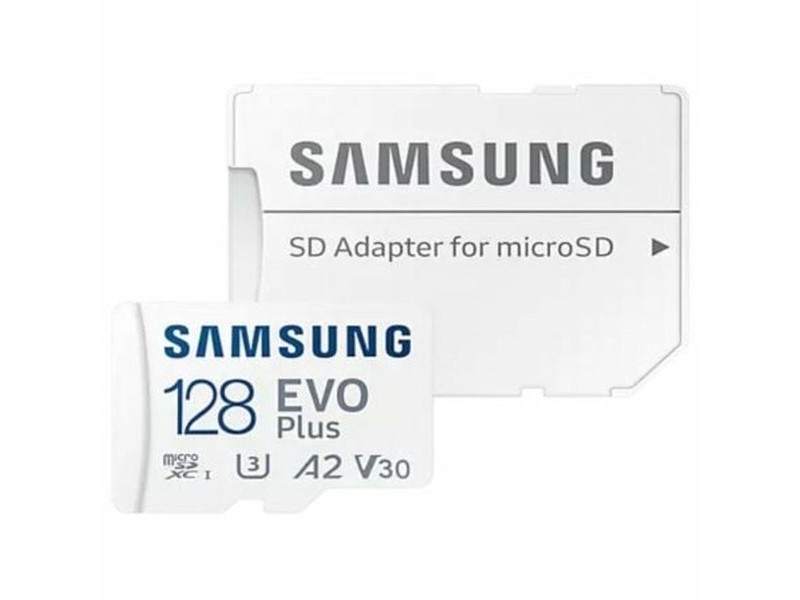 Mикро SD карта памет с адаптер Samsung EVO Plus 2023 128 GB