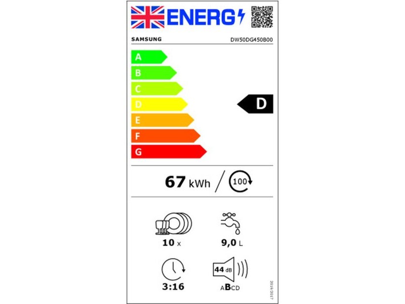 Съдомиялна Samsung DW50DG450B00ET 45 cm