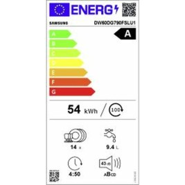 Съдомиялна Samsung DW60DG790FSLU1 Стомана 60 cm