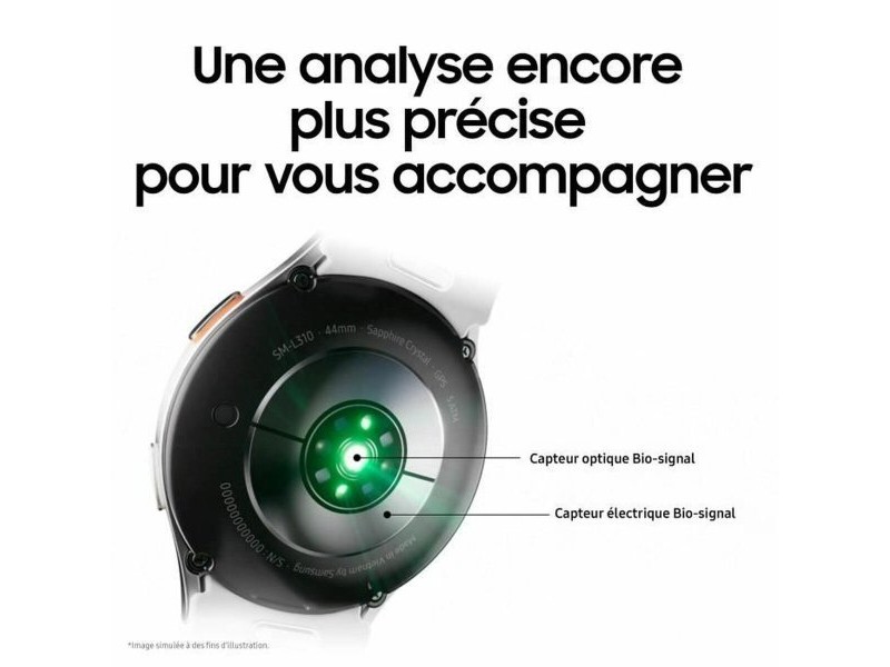 Смарт часовник Samsung Galaxy Watch7 Сребрист 44 mm