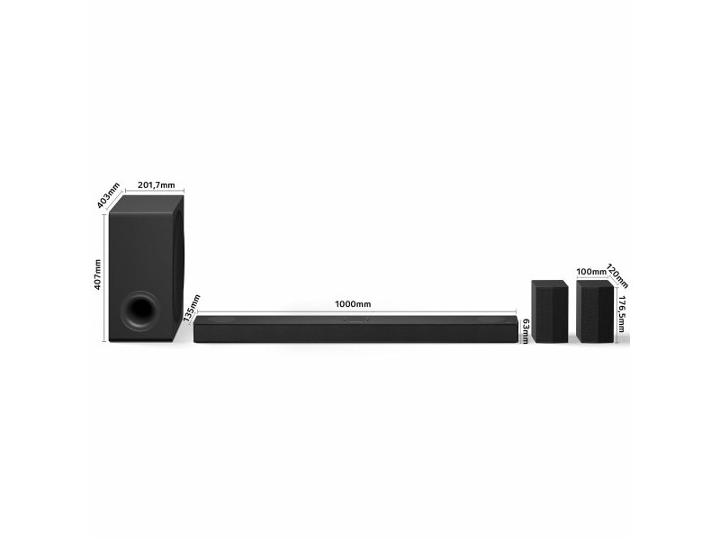 Soundbar система LG S80TR.DEUSLLK Черен 580 W