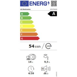 Съдомиялна LG DF375HVS Стомана