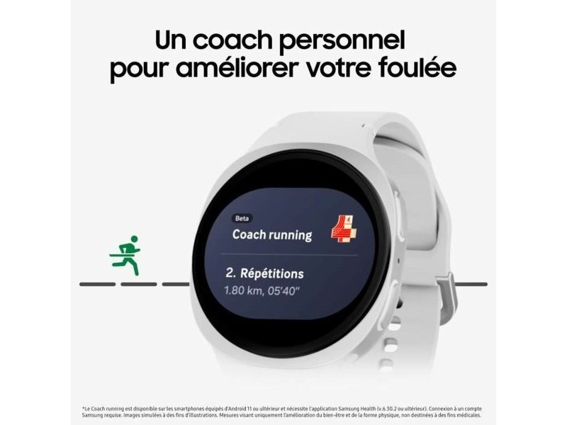 Смарт часовник Samsung Watch8 Бял Сребрист 1,3