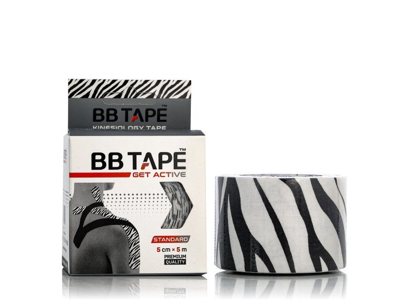 Кинезиологична лента Get Active Zebra 5 cm x 5 mm