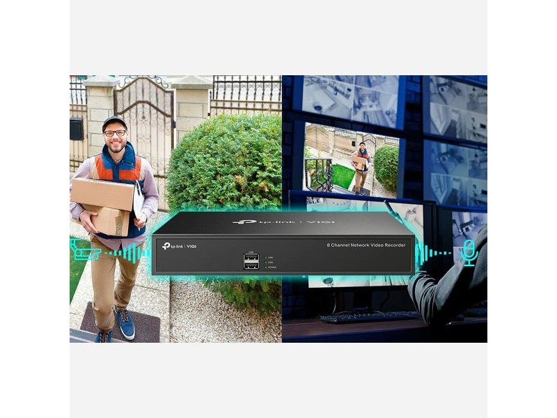 Мрежова записвачка на видео TP-Link VIGI NVR1004H 10 TB