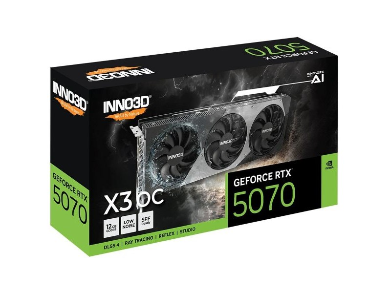 Графична карта INNO3D N50703-12D7X-195064L nvidia geforce rtx 5070 12 GB