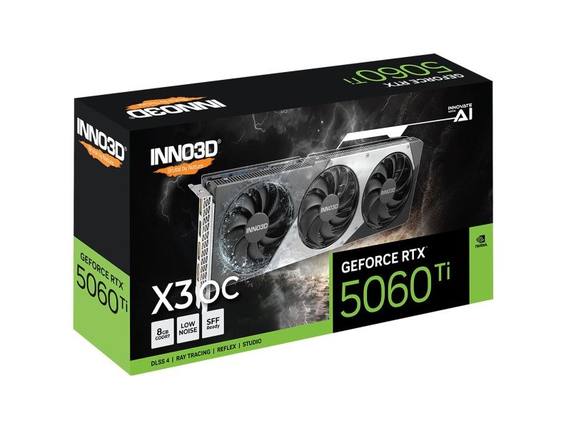 Графична карта INNO3D N506T3-08D7X-193075L geforce rtx 5060 ti 8 GB GDDR7
