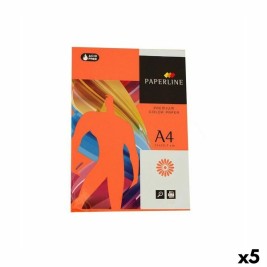 Хартия за Печат Fabrisa Paperline A4 500 Листи Оранжев (5 броя)