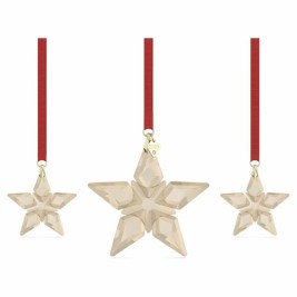 Коледна звезда Swarovski 5649780 Сив Смола 10 cm