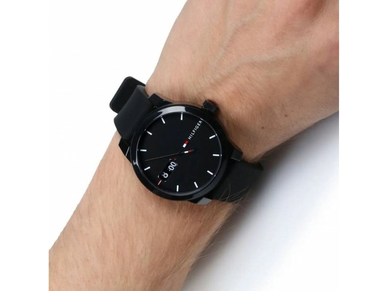 Мъжки часовник Tommy Hilfiger 1791382 Черен (Ø 41 mm)