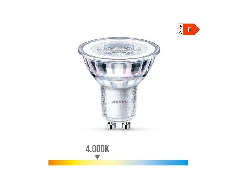 LED крушка Philips F 4,6 W GU10 390 lm 5 x 5,4 cm (4000 K)