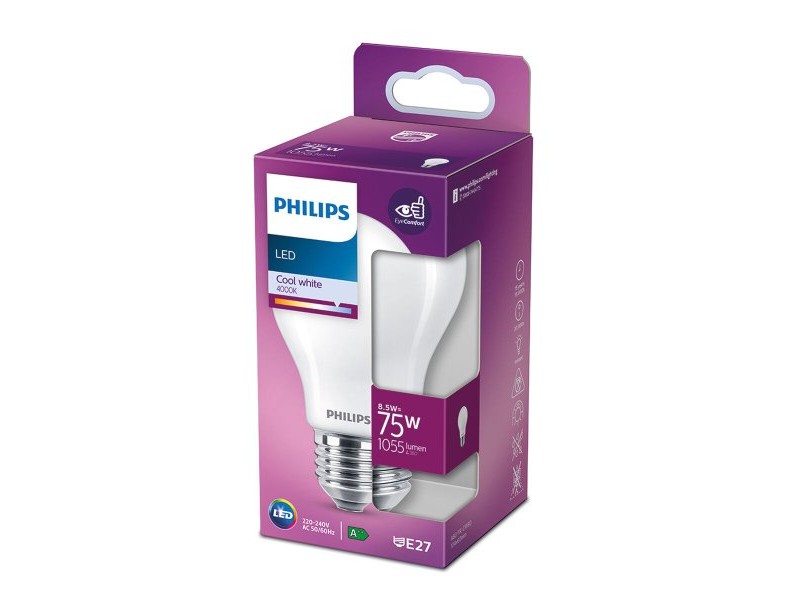 LED крушка Philips Standard E 8,5 W E27 1055 lm Ø 6 x 10,4 cm (4000 K)