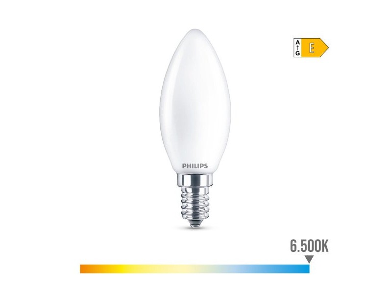 LED крушка Philips Свещ E 6,5 W E14 806 lm 3,5 x 9,7 cm (6500 K)