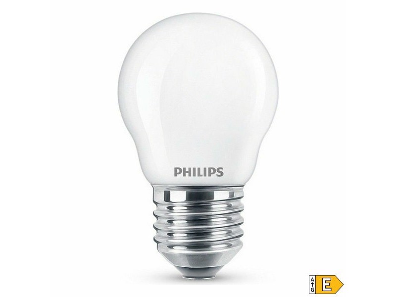LED крушка Philips Сферичен E 6,5 W E27 806 lm 4,5 x 7,8 cm (4000 K)