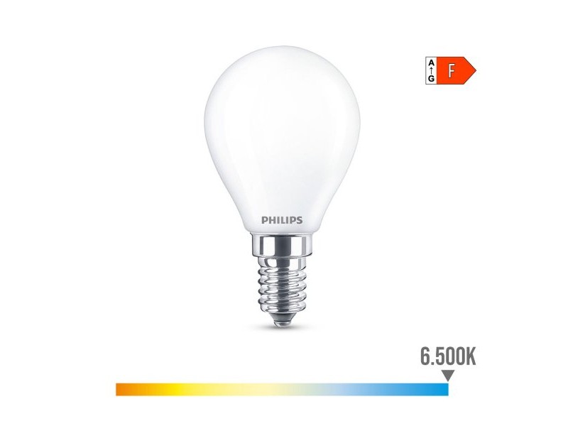 LED крушка Philips F 4,3 W E14 470 lm 4,5 x 8,2 cm (6500 K)