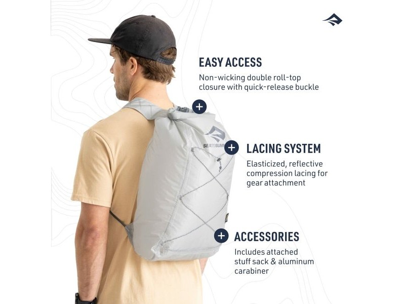Планинска раница Sea to Summit Ultra-Sil Dry Day Pack Сив Сребрист 22 L