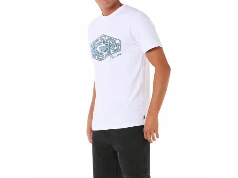 Мъжка тениска с къс ръкав Rip Curl Refill Tee Бял XL