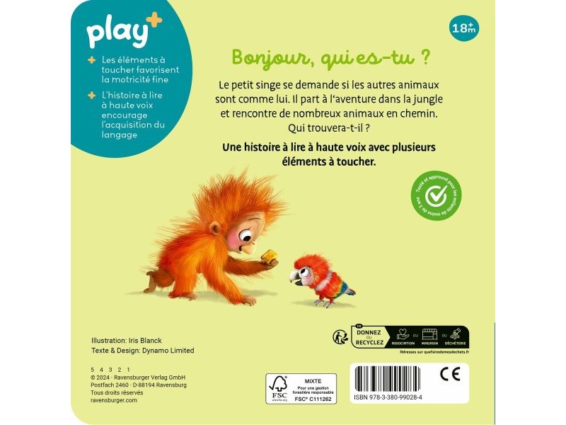Моята Първа Музикална Книга Ravensburger Are you a monkey like me?